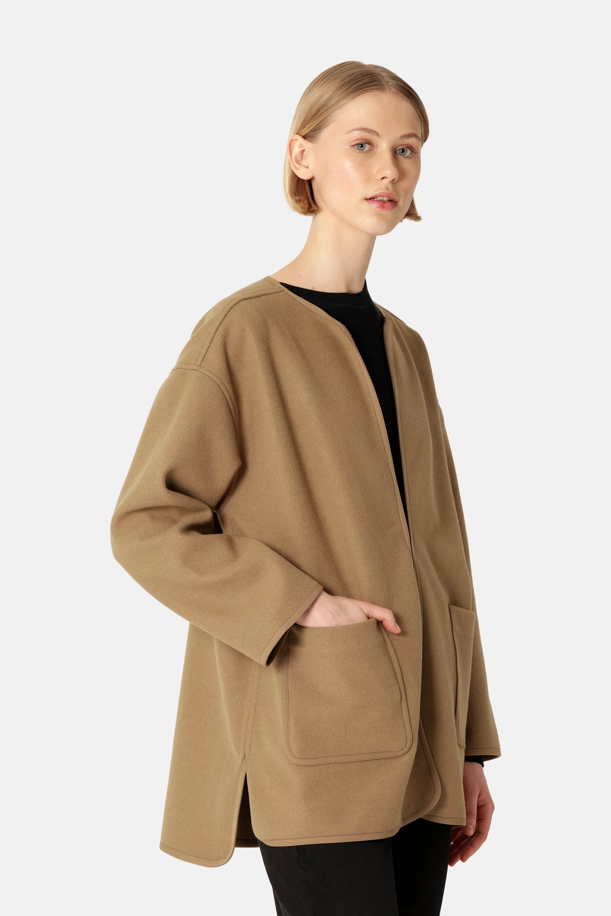 Filtet Casual Jakke - Mocca